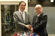 Prof Nishimura with Governor of Nagano Prefecture